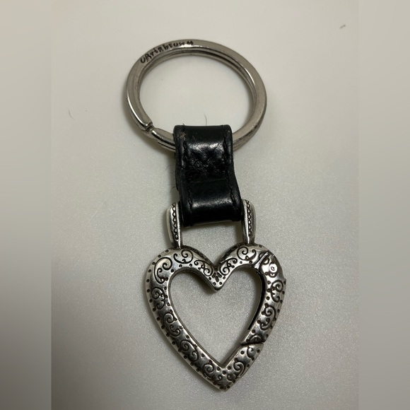 A Rare HTF Modern Vintage Brighton Leather Keychain Keyring Key Fob - Picture 1 of 2